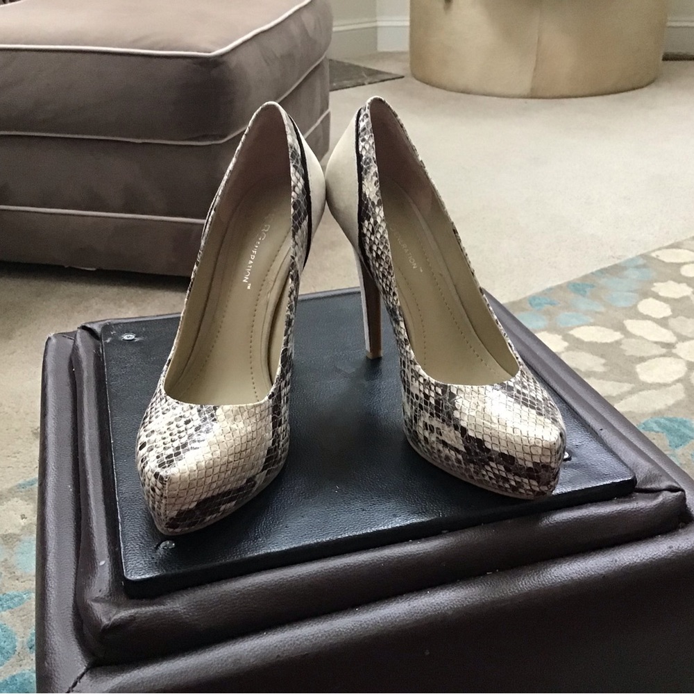 Bcbgenerations Bg-Paeyton Platform Snakeskin Text… - image 2